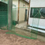 野球場ネット張替及び修繕工事